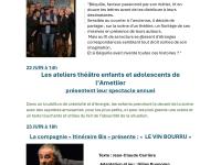 UN WEEK-END DE THEATRE A L’OSTAL DE LA CESSE